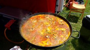 Paella cooking at the South Glos Food and Drink Festival