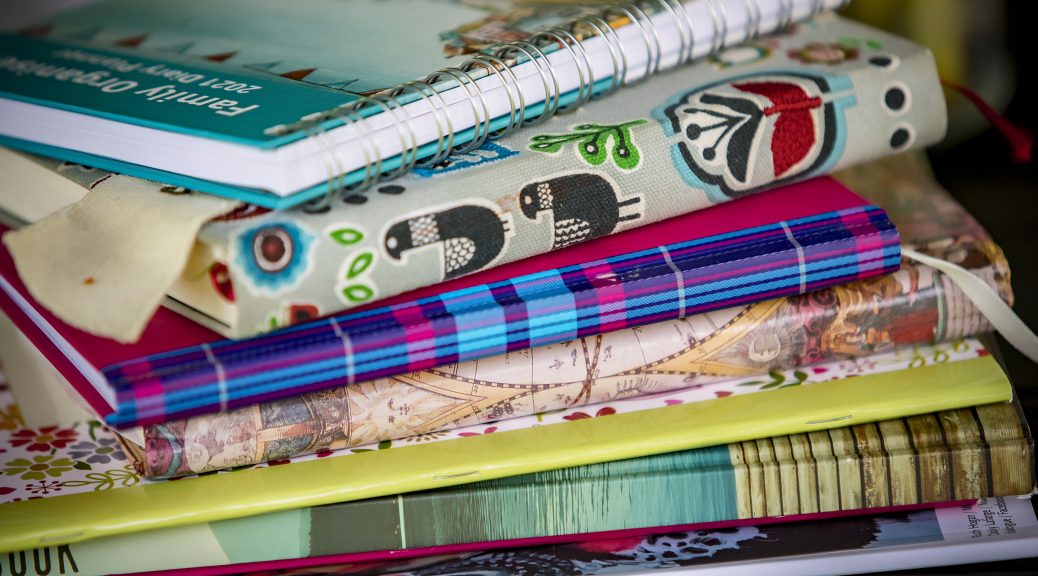 colourful notebooks